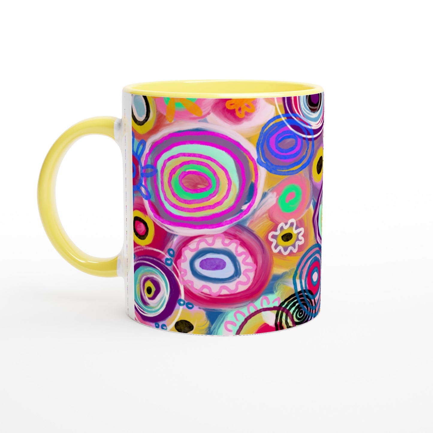 Aboriginal Art | Flower Meadow | 11oz Ceramic Mug