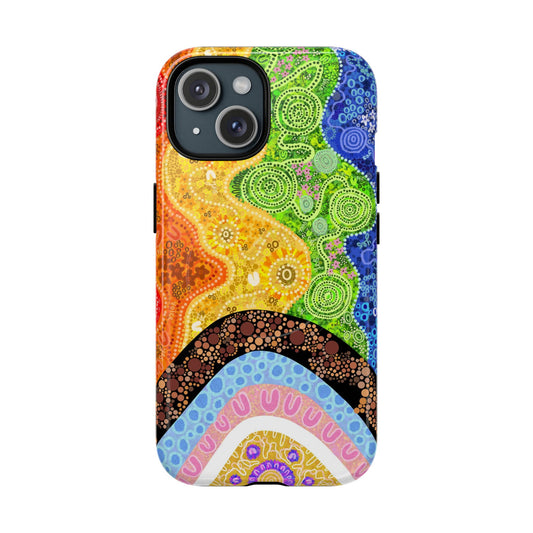 Aboriginal Art | Pride Flag | Tough Mag Safe Case