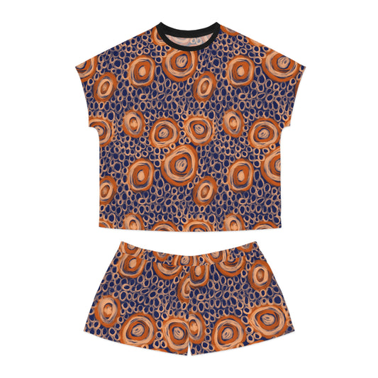 Aboriginal Art Women's Pajama Set — By the water