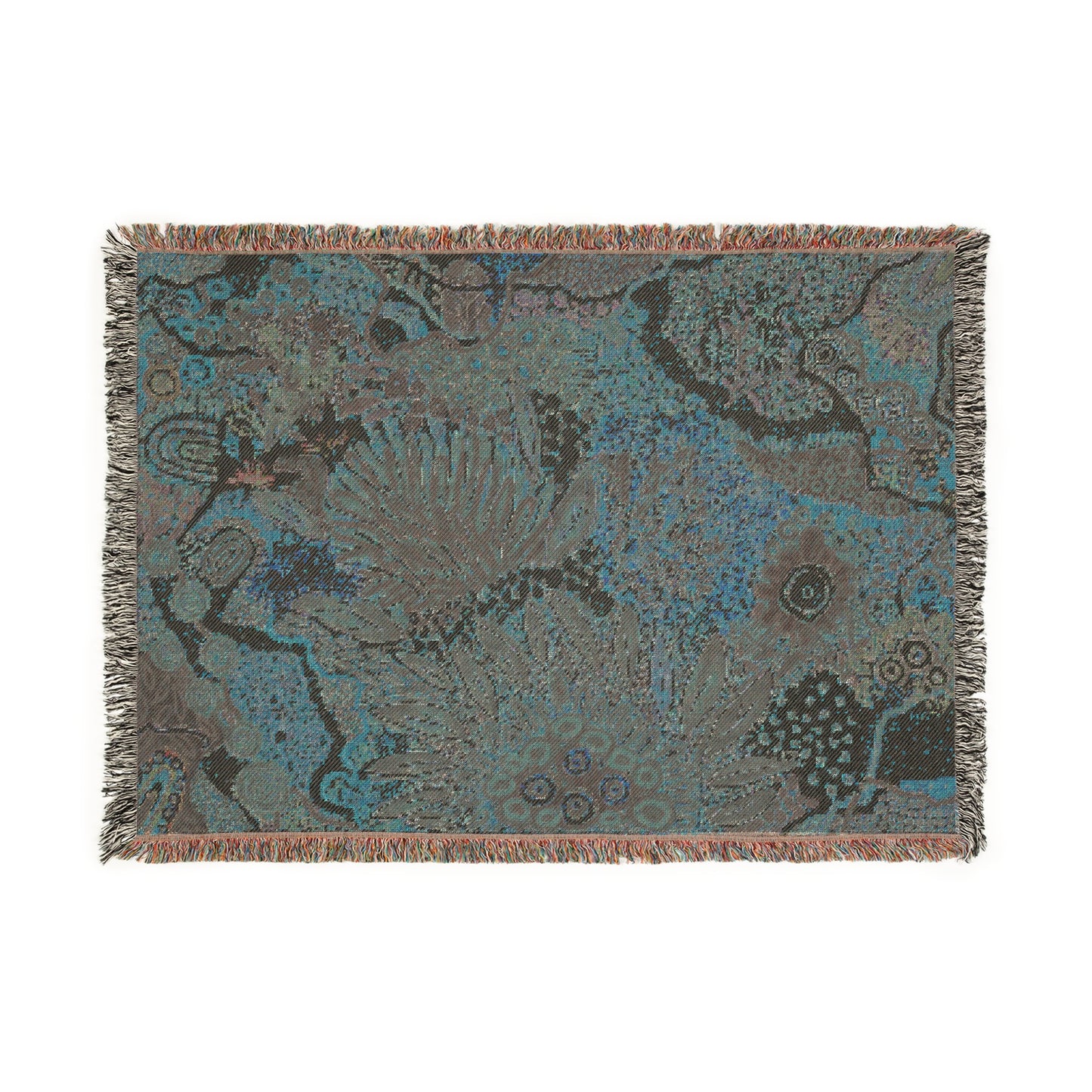 Aboriginal Art | Beautiful Native Flowers | 100% cotton Cozy Woven Blanket