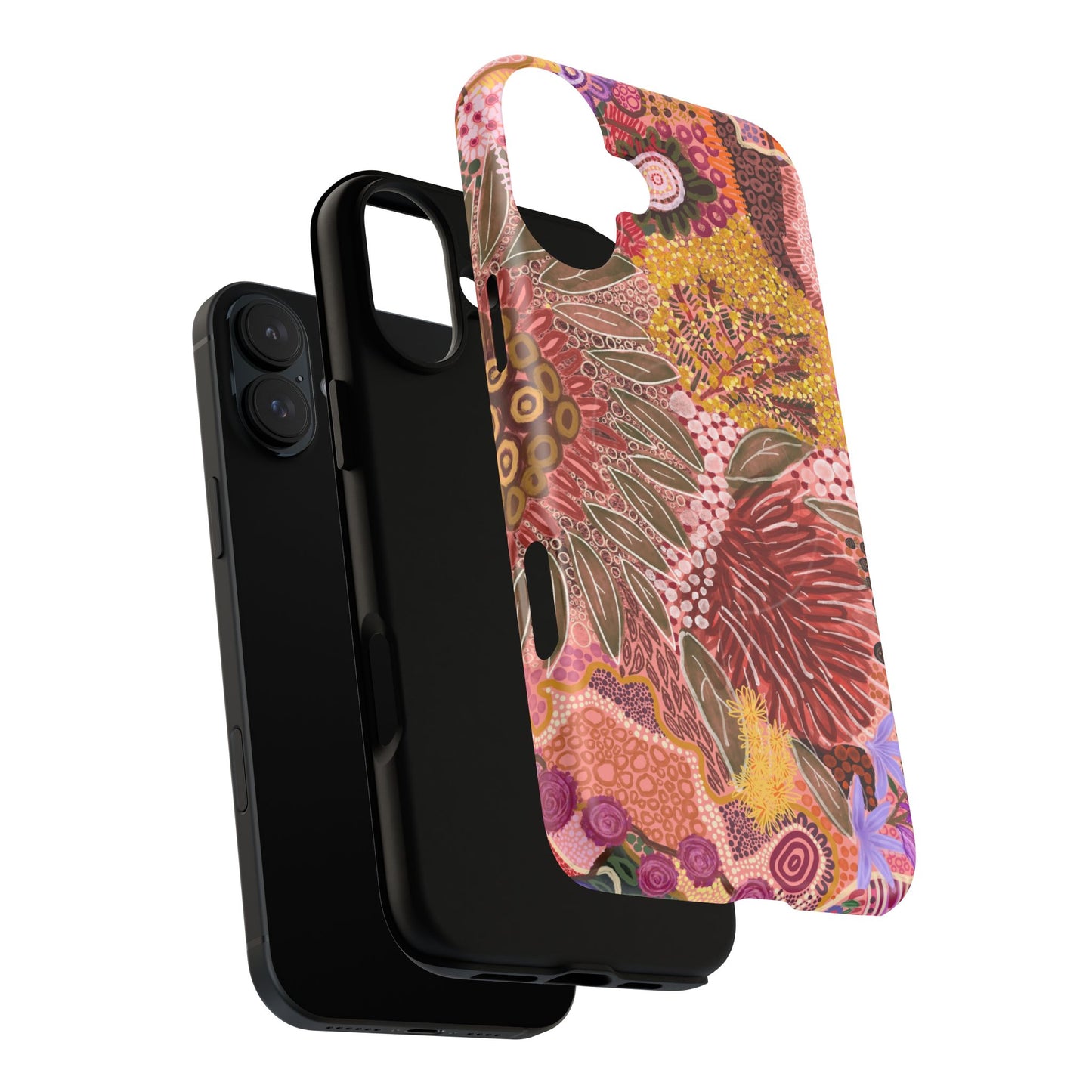 Aboriginal Art - Native Flowers - Tough Mag Safe Case