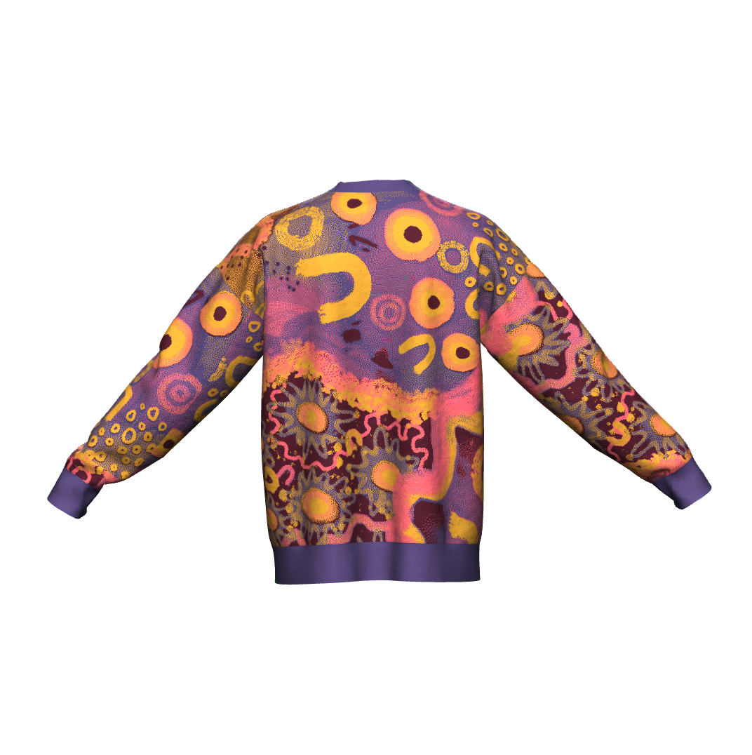 Aboriginal Art | Evoking Emotion | Unisex Knit Sweater "Pullover"