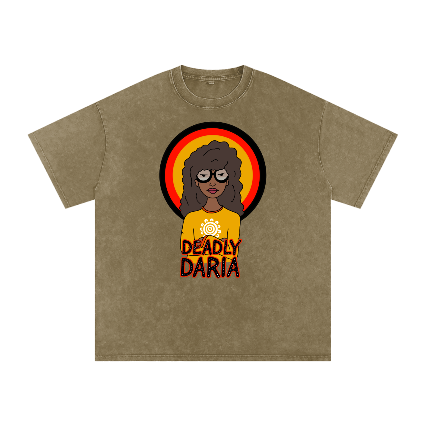 Aboriginal Art | Deadly Daria (2nd Release) | Streetwear Unisex 100% Cotton Loose Basic Tee
