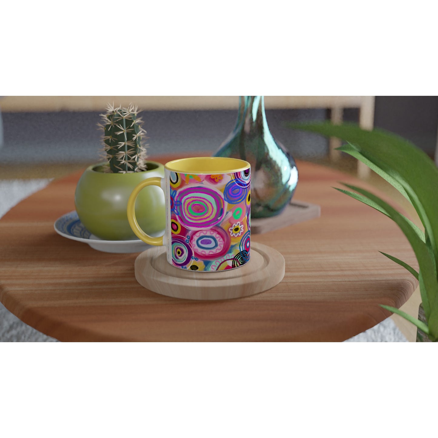 Aboriginal Art | Flower Meadow | 11oz Ceramic Mug