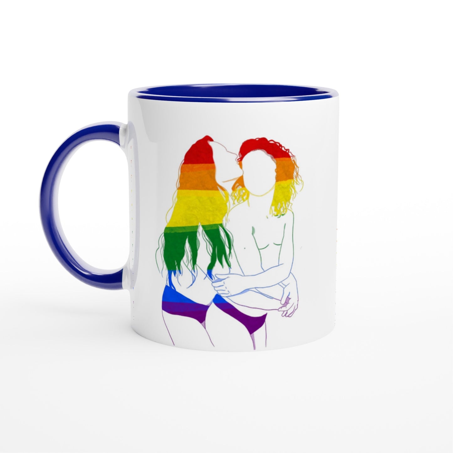 LGBTQIA+ | Love is love | White 11oz Ceramic Mug with Color Inside