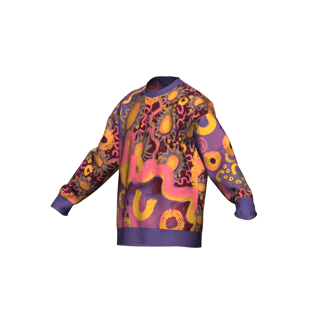 Aboriginal Art | Evoking Emotion | Unisex Knit Sweater "Pullover"