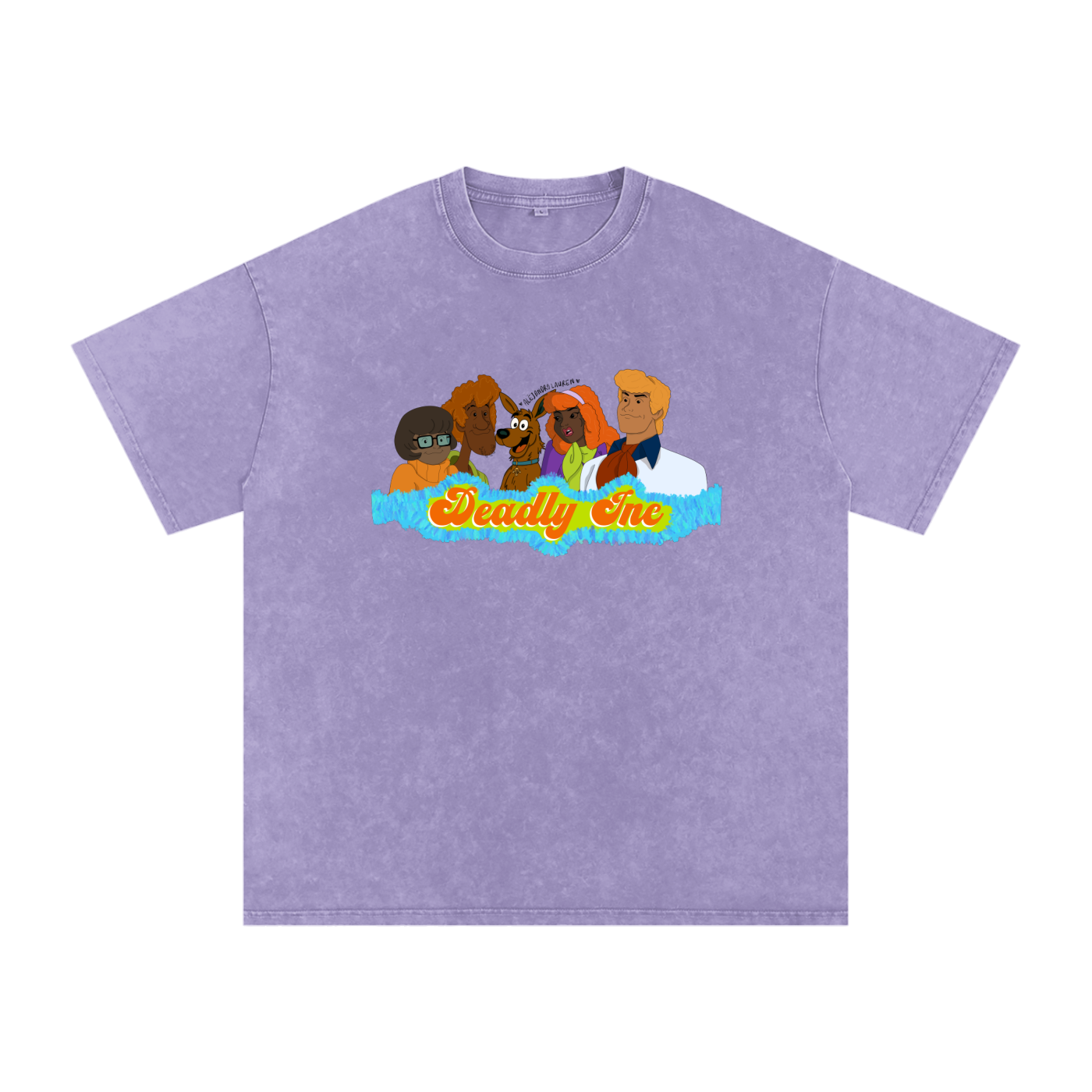 Aboriginal Art | “Deadly Inc” Scooby Roo & the Crew | Streetwear Unisex 100% Cotton Loose Basic Tee
