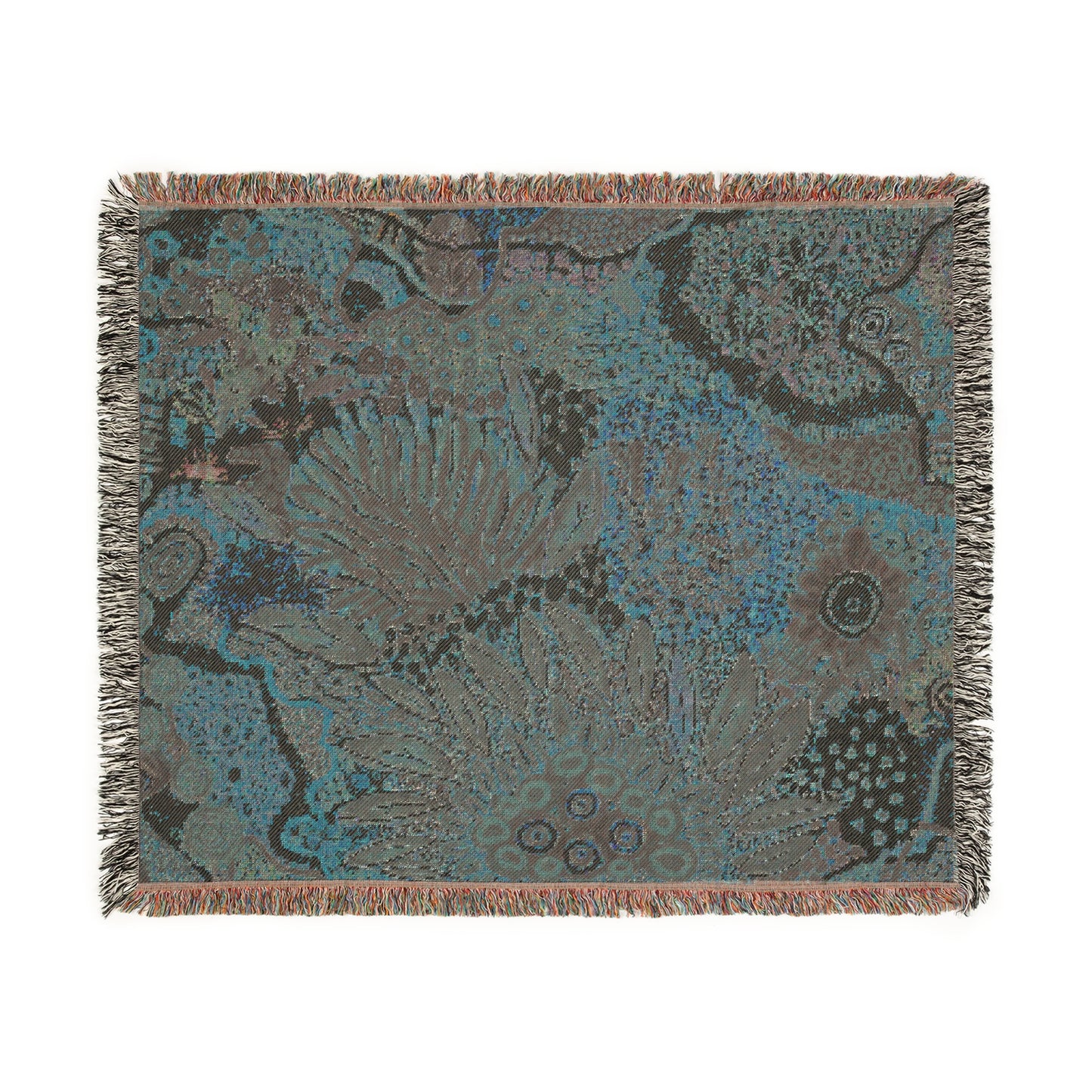 Aboriginal Art | Beautiful Native Flowers | 100% cotton Cozy Woven Blanket