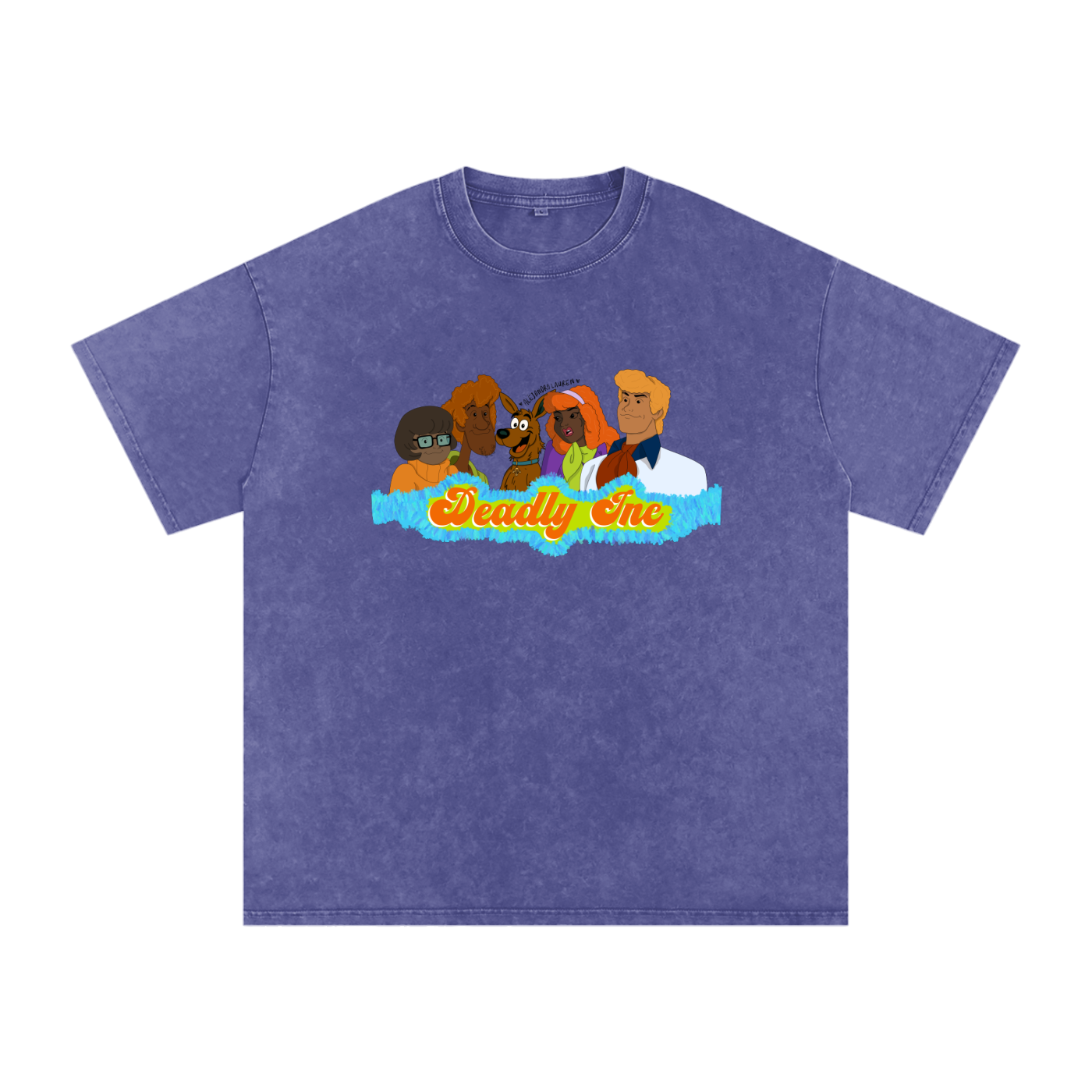 Aboriginal Art | “Deadly Inc” Scooby Roo & the Crew | Streetwear Unisex 100% Cotton Loose Basic Tee