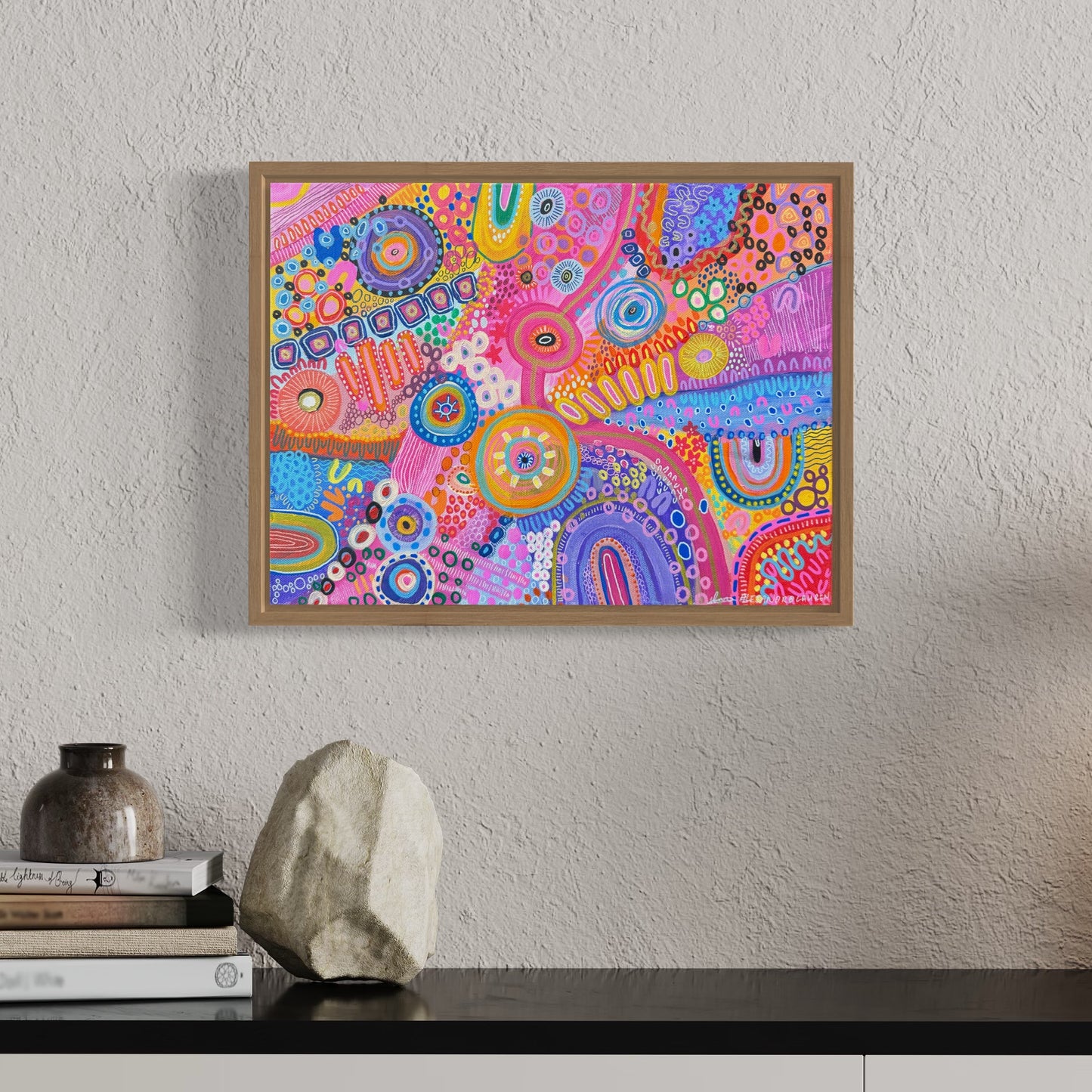 Aboriginal Artwork | Happy With Me |  | Original Painting 40 x 30 cm