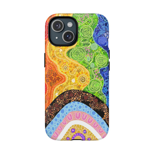 Aboriginal Art | Pride Flag | Tough Mag Safe Case