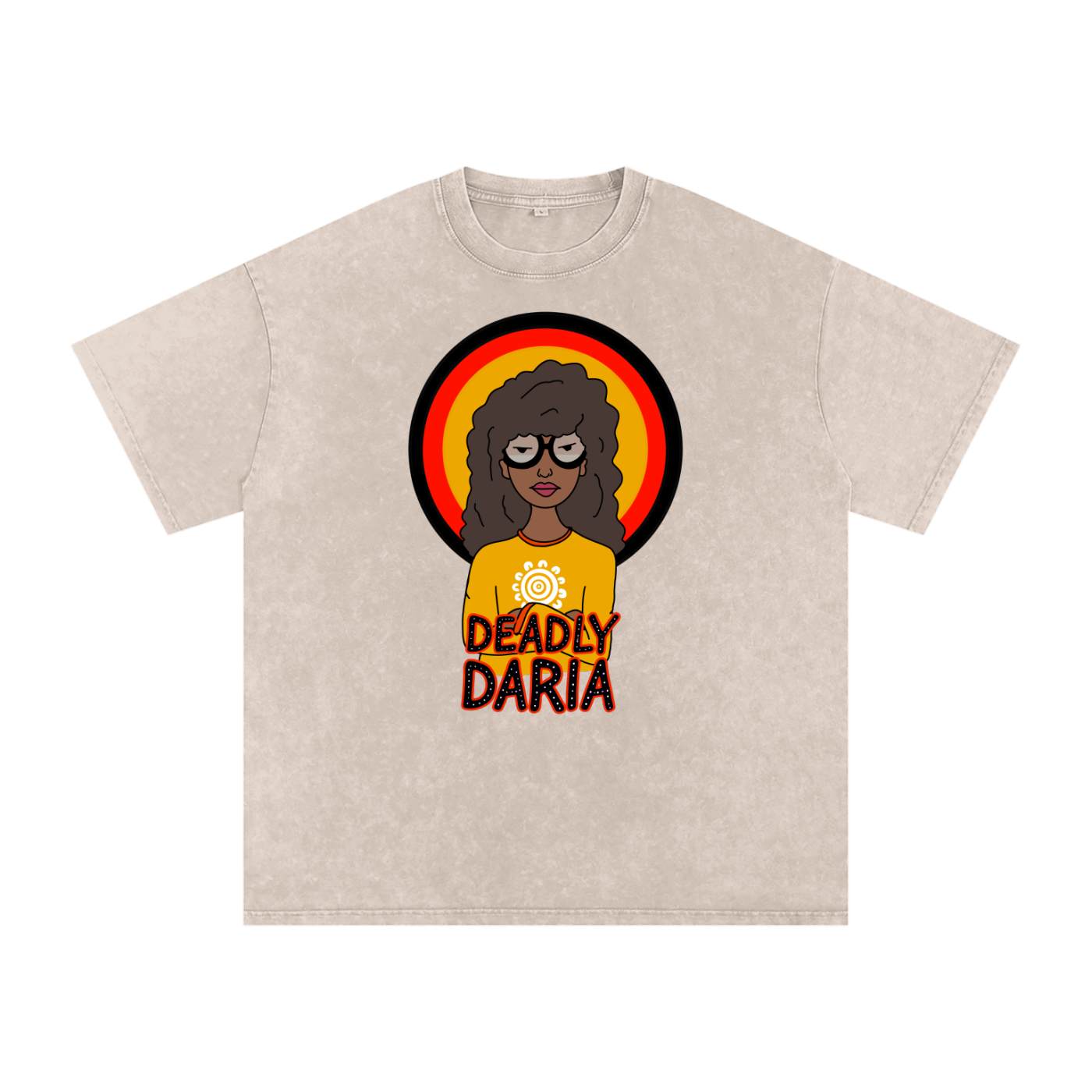Aboriginal Art | Deadly Daria (2nd Release) | Streetwear Unisex 100% Cotton Loose Basic Tee
