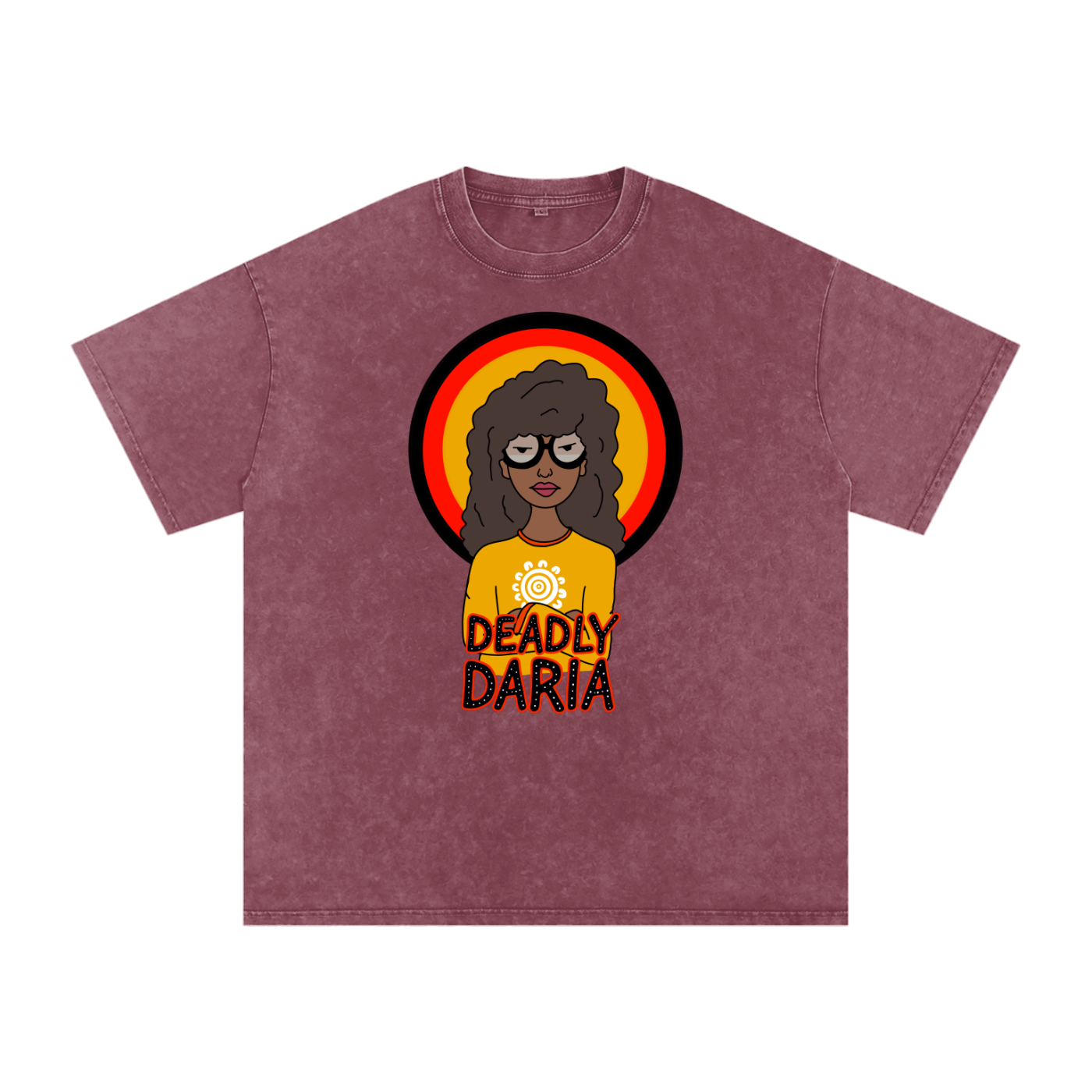 Aboriginal Art | Deadly Daria (2nd Release) | Streetwear Unisex 100% Cotton Loose Basic Tee