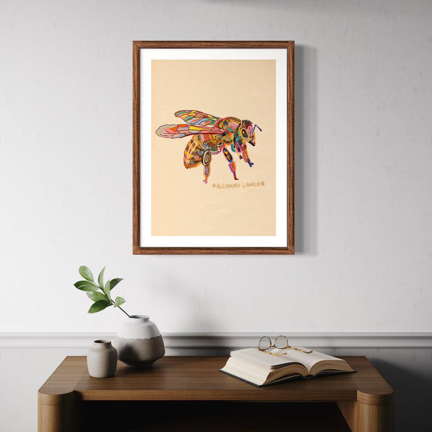 Abstract Expressionism Art | Native Australian Bee | Fierce and Fearless Collection | Art Print