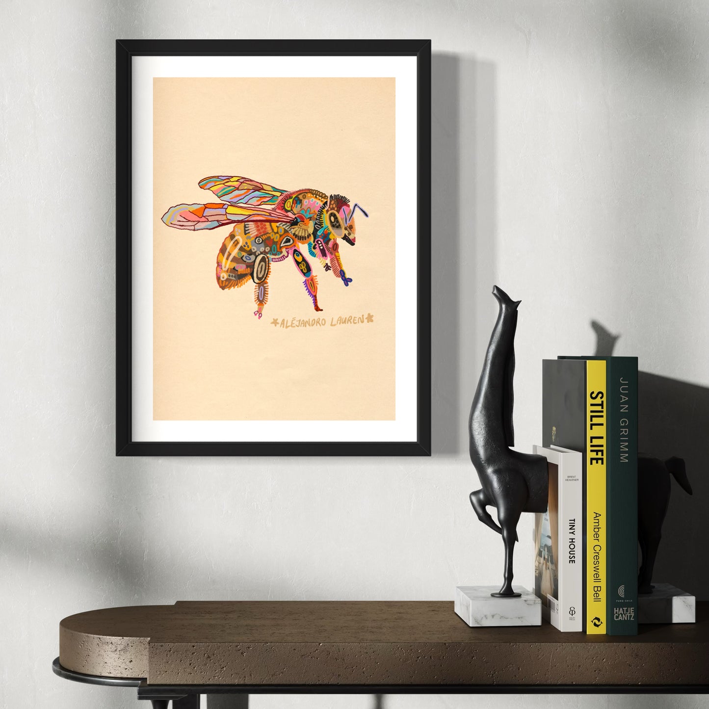 Abstract Expressionism Art | Native Australian Bee | Fierce and Fearless Collection | Art Print