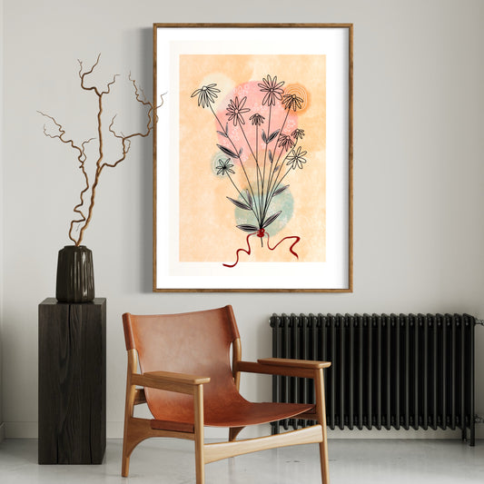 Flower Art | Bunch of Daisies | Art Print