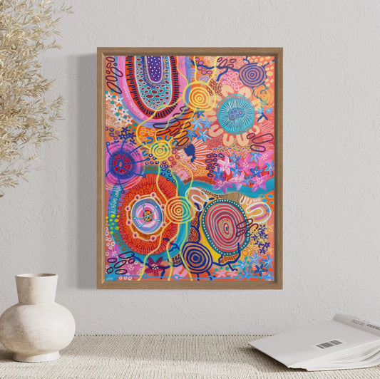 Aboriginal Art | Catching Sunshine V2 | Original painting - 30 x 40 cm