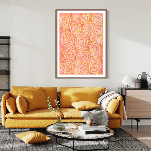 Aboriginal Art | Etching in the Sand | Art Print