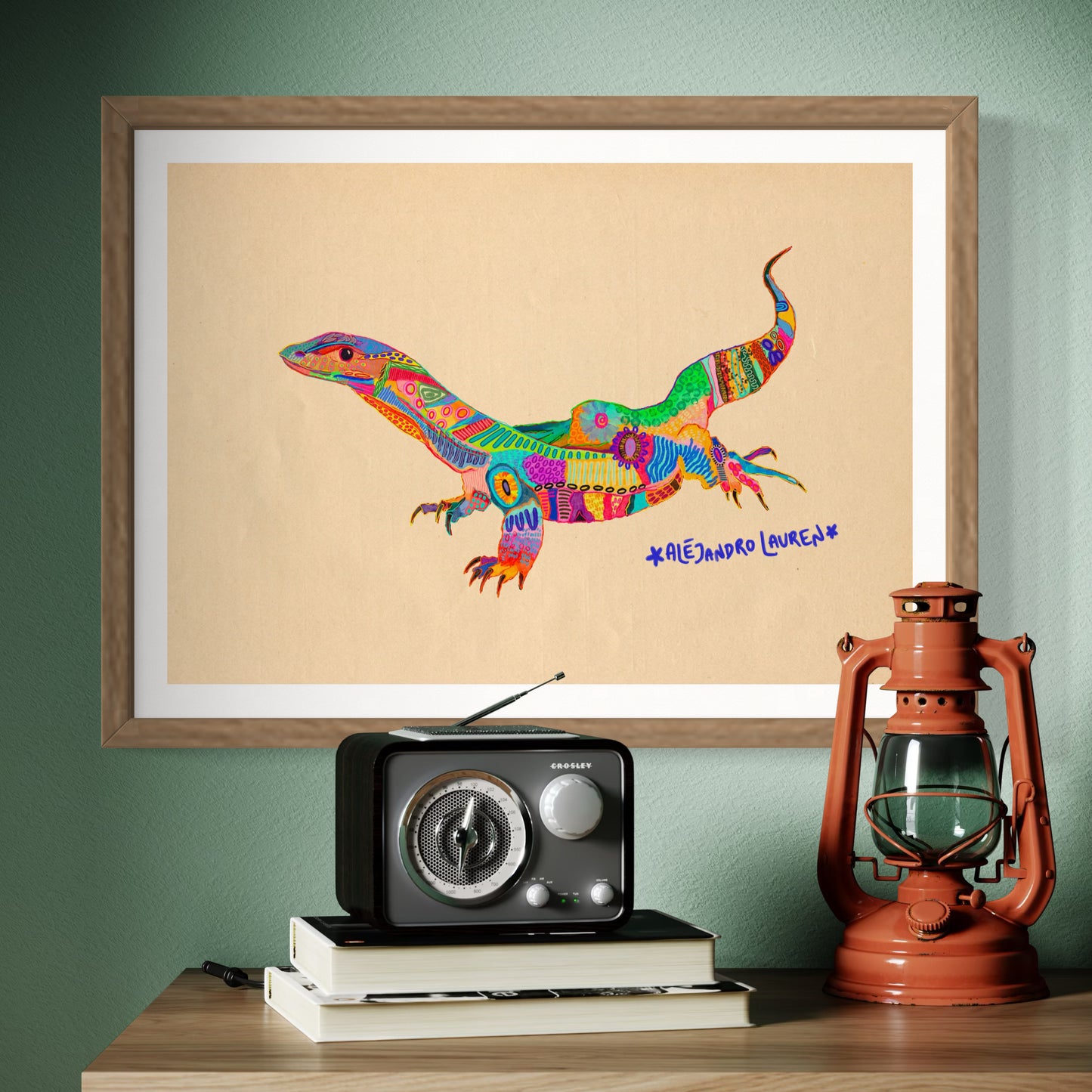 Abstract Expressionism Art | Goanna | Fierce and Fearless Collection | Art Print