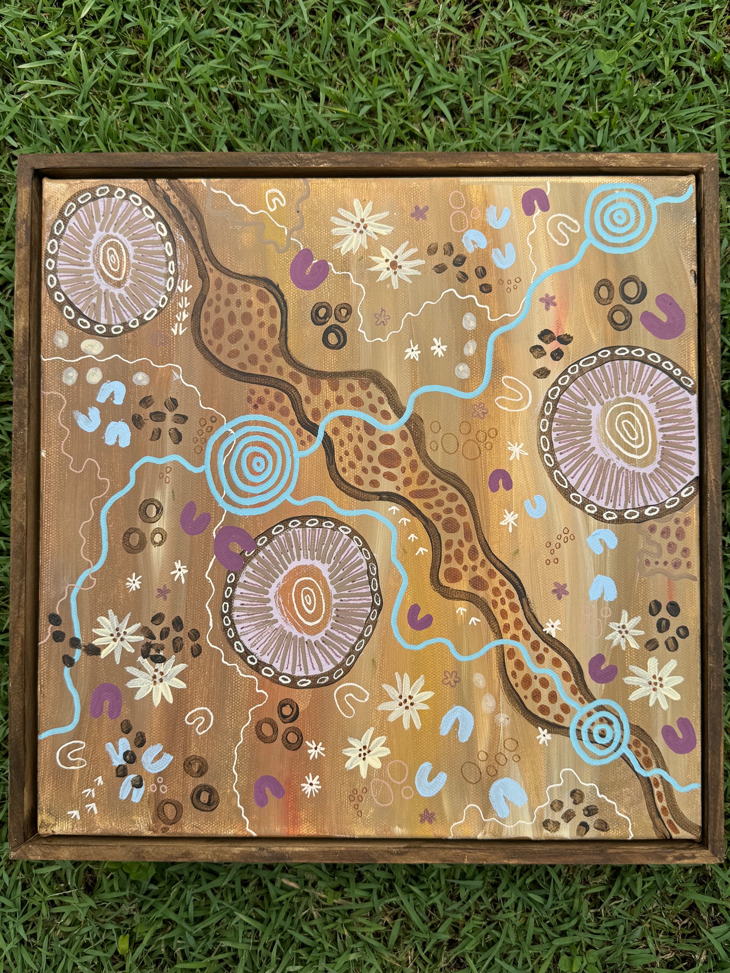 Aboriginal Art | By The River | Original Painting