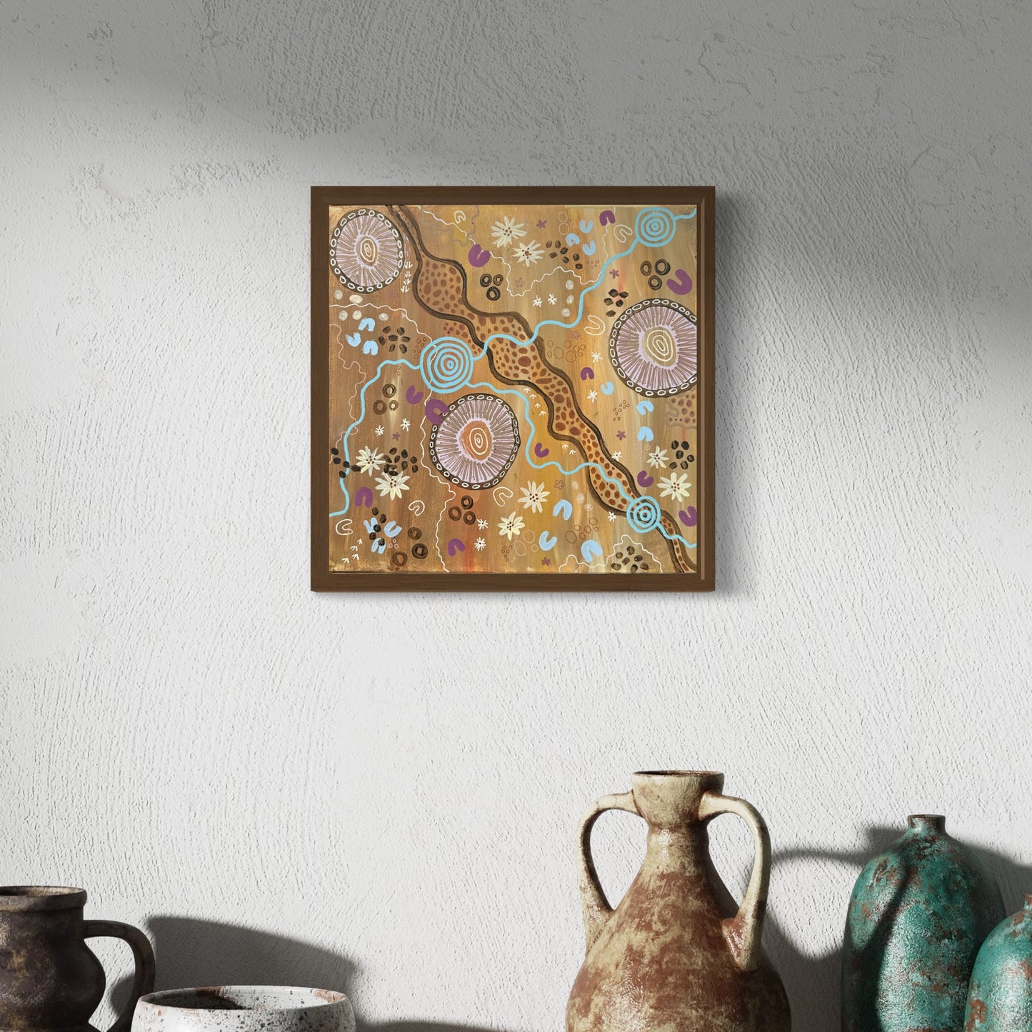 Aboriginal Art | By The River | Original Painting