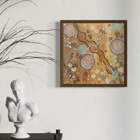 Aboriginal Art | By The River | Original Painting