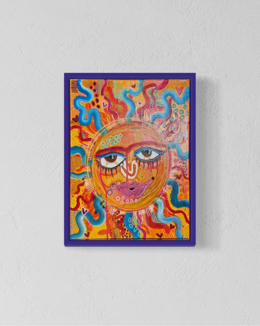 Abstract Expressionism | Radiant Heart | 30 x 40 cm | Original Painting