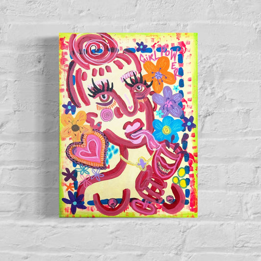 Abstract Expressionism | Wine time | 30 x 40 cm | original painting