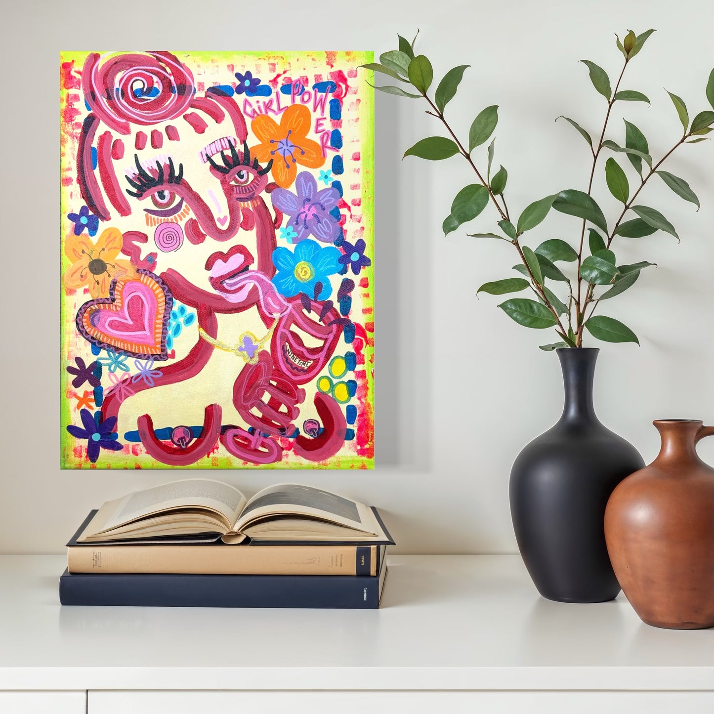 Abstract Expressionism | Wine time | 30 x 40 cm | original painting