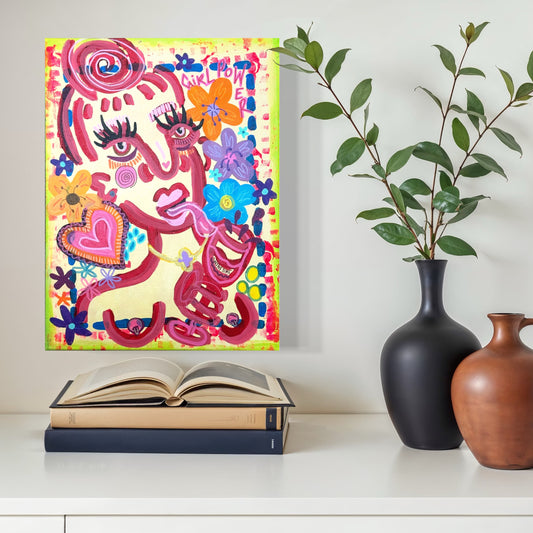 Abstract Expressionism | Wine time | 30 x 40 cm | original painting