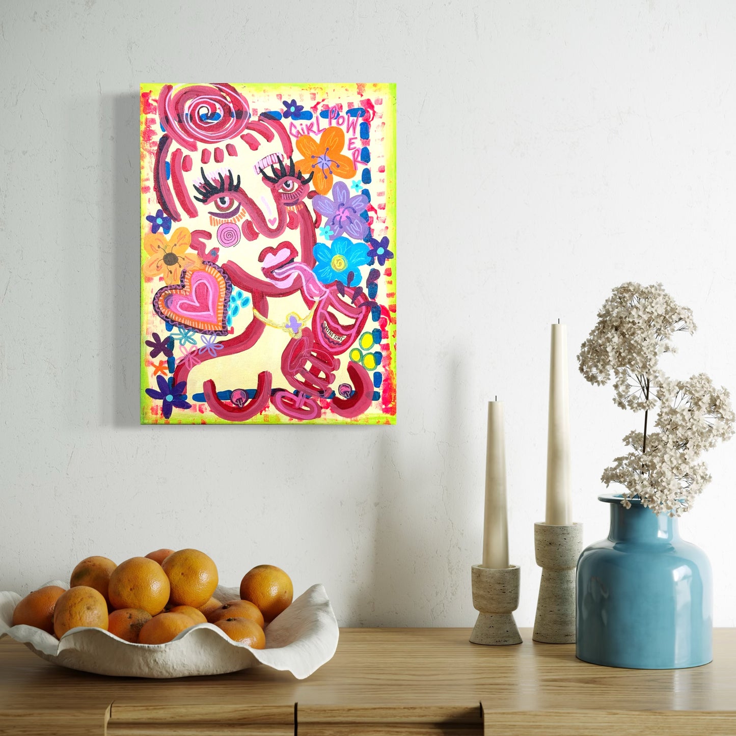 Abstract Expressionism | Wine time | 30 x 40 cm | original painting