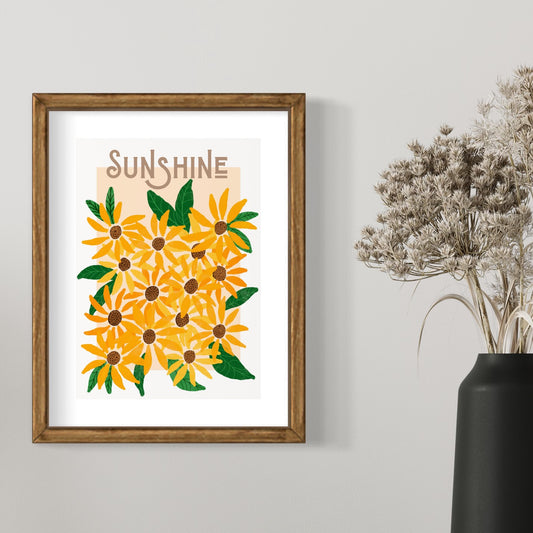 Flower Art | Sunshine Sunflowers | Art Print