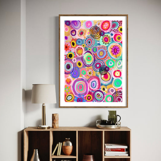Aboriginal Art | Flower Meadow | Art Print