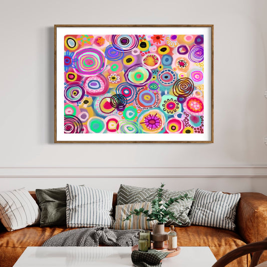 Aboriginal Art | Flower Meadow | Art Print