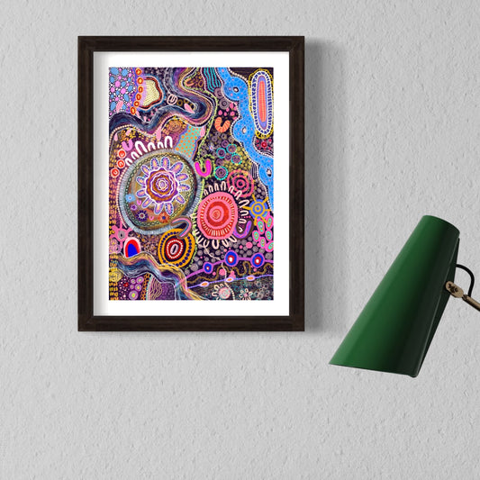 Aboriginal Art | Deep Blue | Limited Release