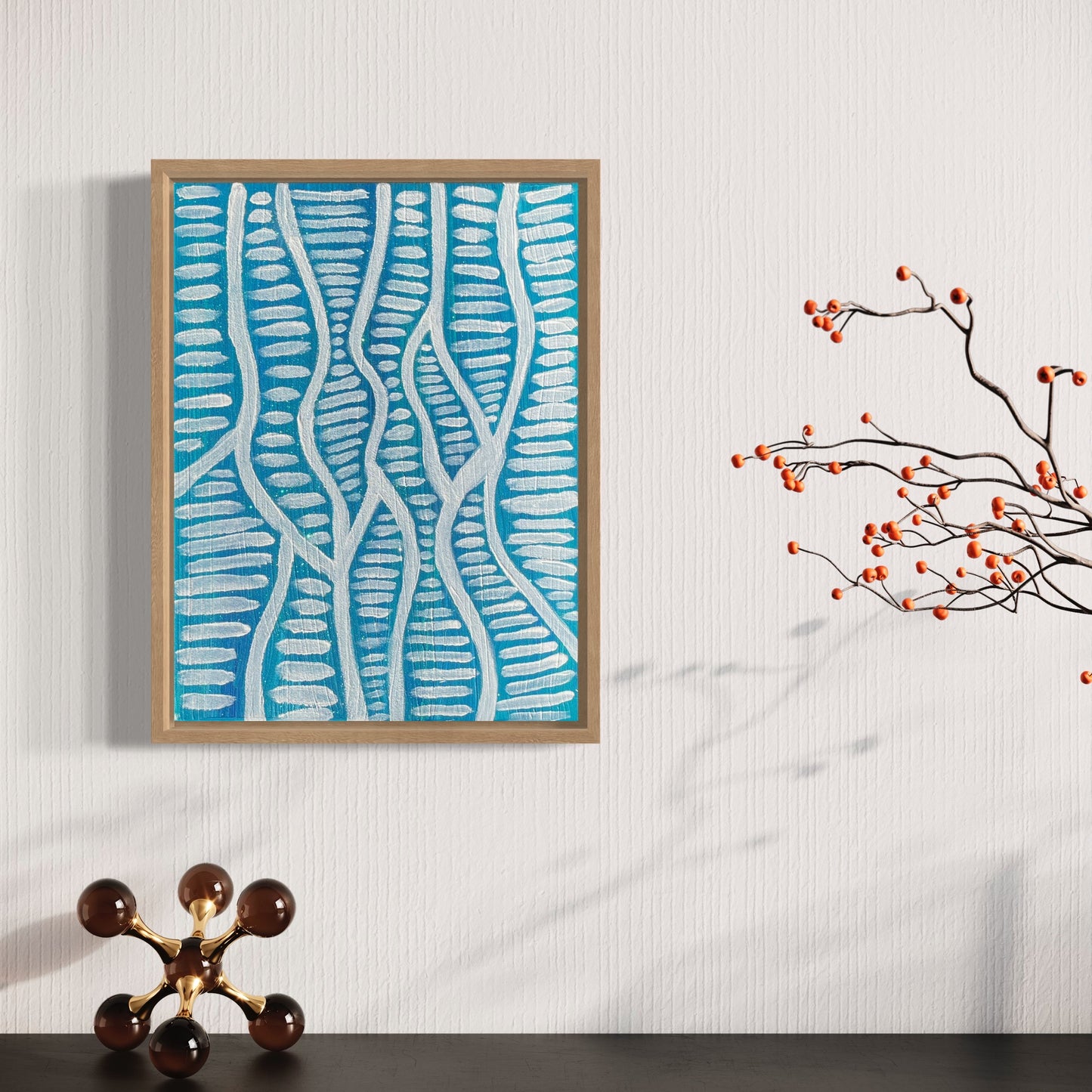 Aboriginal Art | Rushing Water | One-of-a-Kind Original Painting