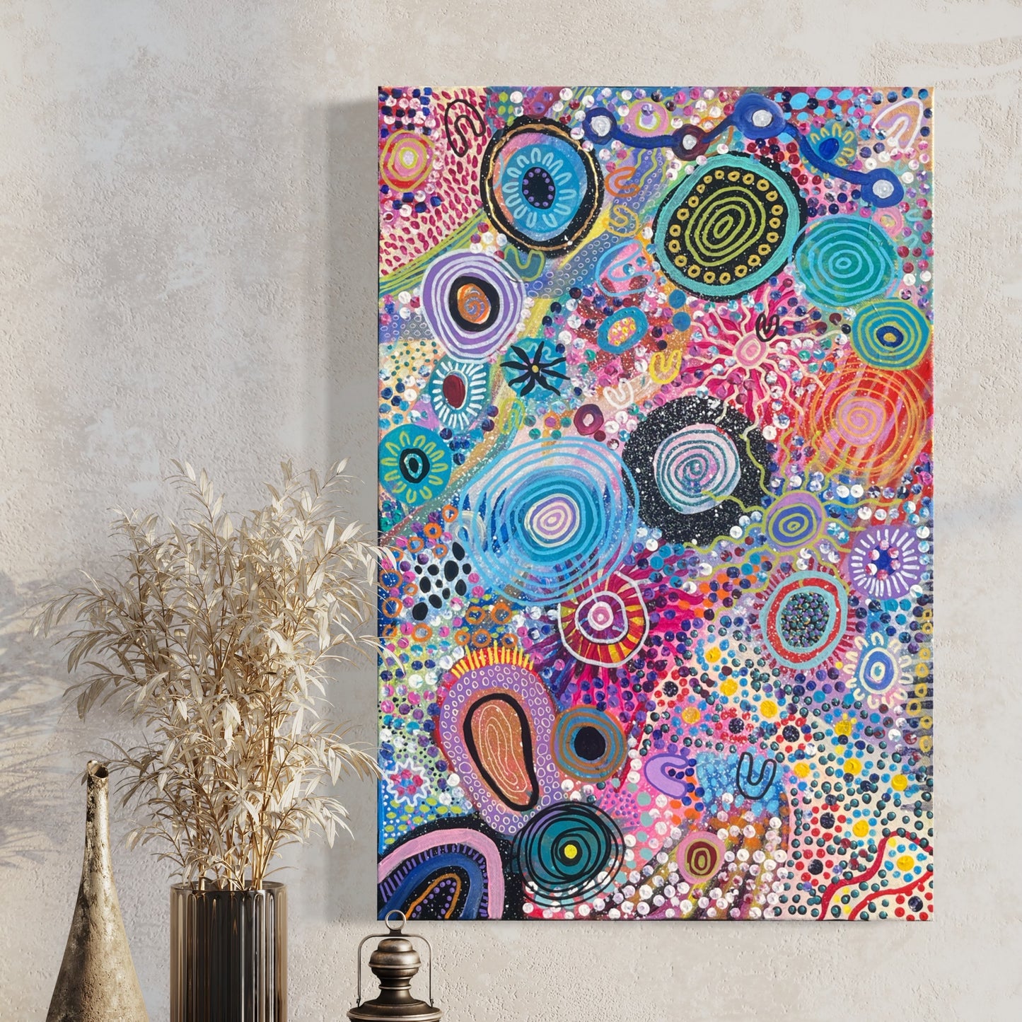 Aboriginal Art | Feminine Spirit | One-of-a-Kind Original Painting