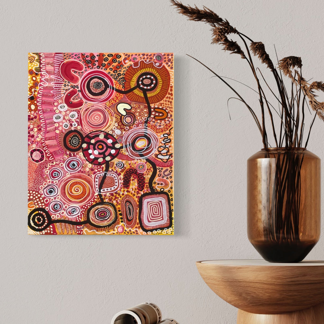 Aboriginal Art | Game of Love and Life | One-of-a-Kind Original Painting