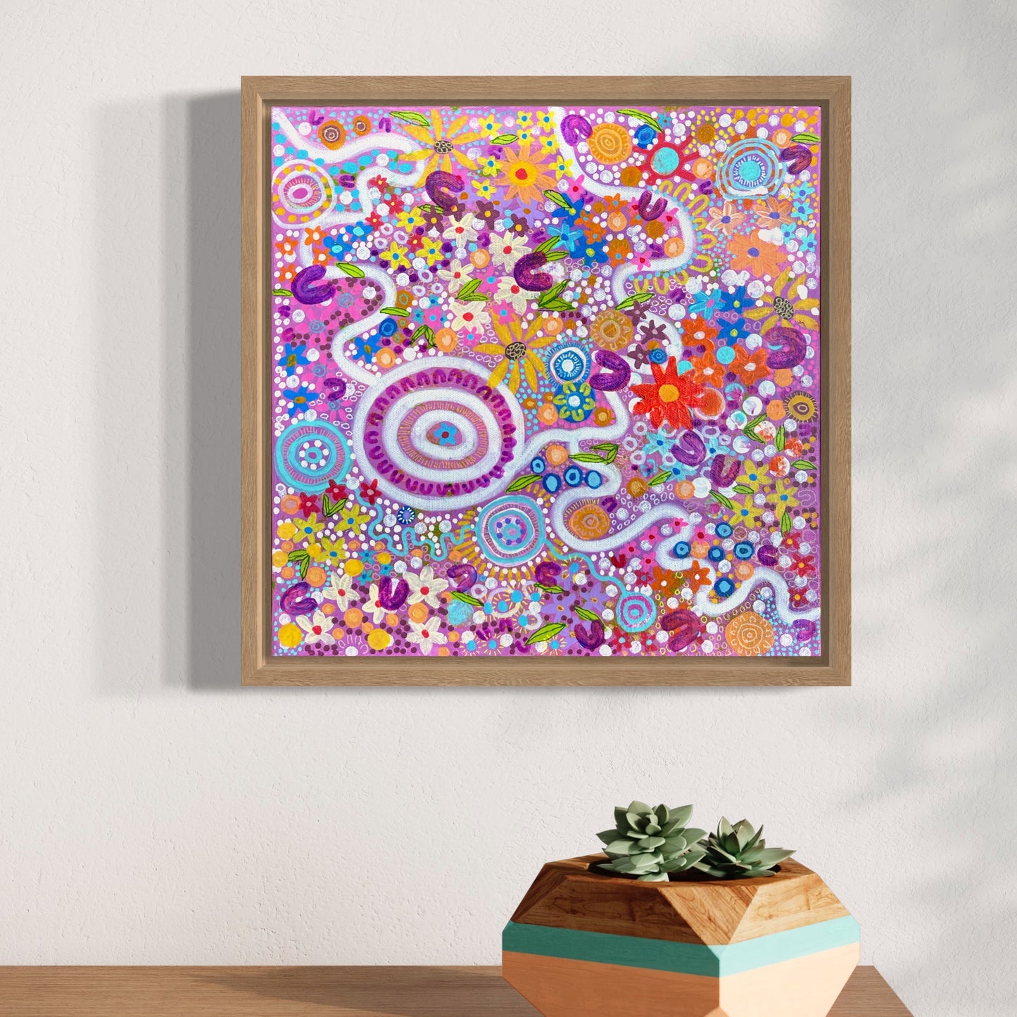 Aboriginal Art | Blossoming Bonds | One-of-a-Kind Original Painting