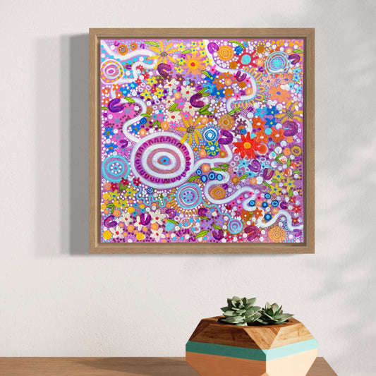 Aboriginal Art | Blossoming Bonds | One-of-a-Kind Original Painting