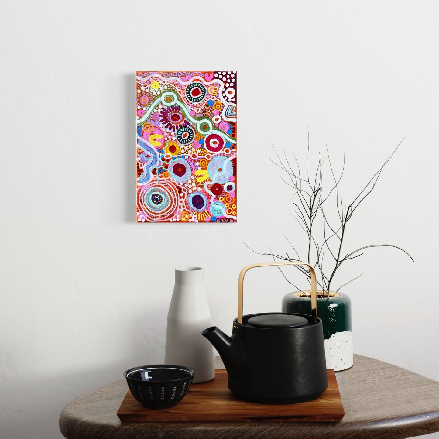 Aboriginal Art | Rustic Sunscape |  Original Painting