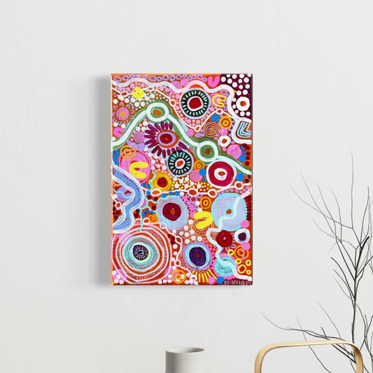 Aboriginal Art | Rustic Sunscape |  Original Painting