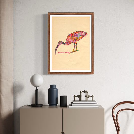 Abstract Expressionism Art | Ibis | Fierce and Fearless Collection | Art Print
