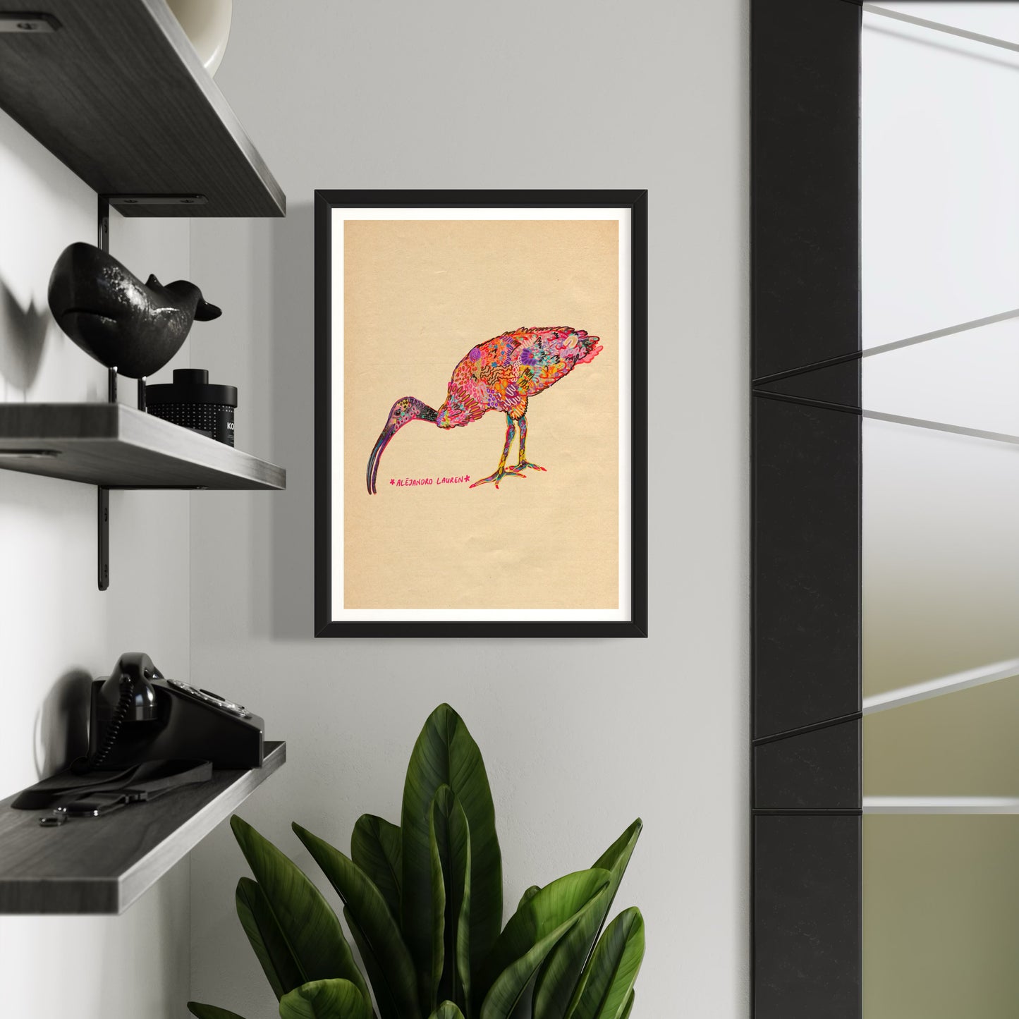 Abstract Expressionism Art | Ibis | Fierce and Fearless Collection | Art Print