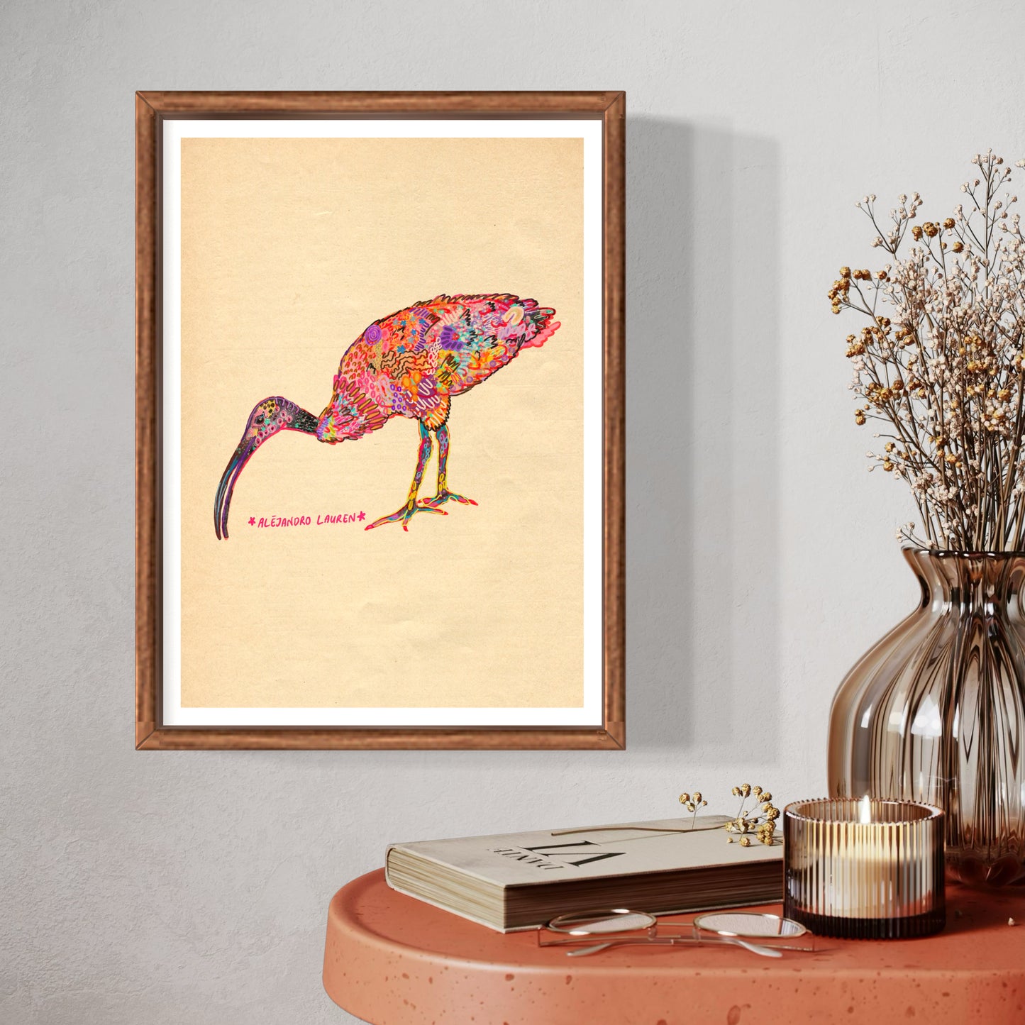 Abstract Expressionism Art | Ibis | Fierce and Fearless Collection | Art Print