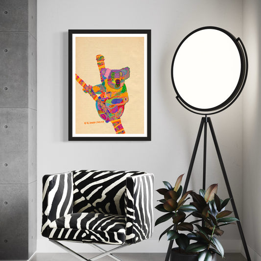 Abstract Expressionism Art | Koala | Fierce and Fearless Collection | Art Print