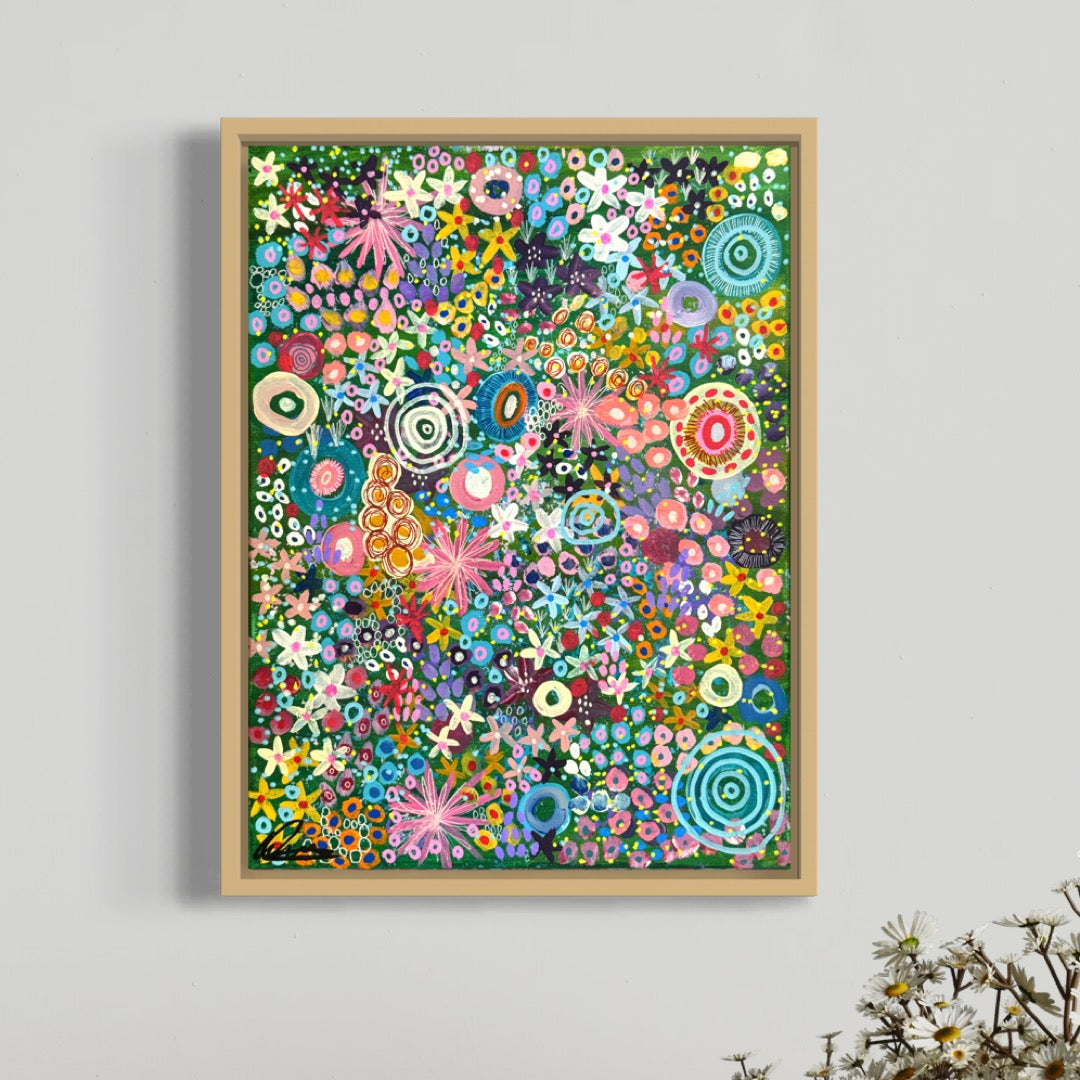 Aboriginal Art | Legacy Blossoms - 30 x 40 cm | Original painting