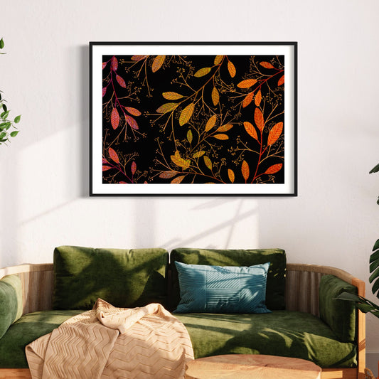 Flower Art | Pretty Autumn Leaves | Art Print