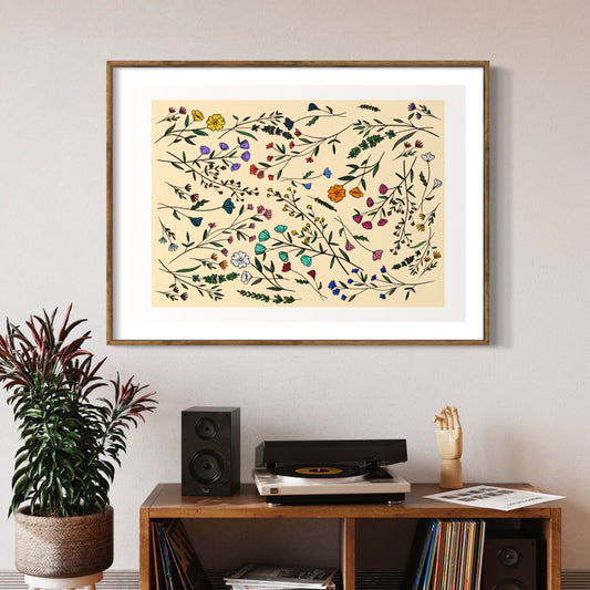 Flower Art | Pretty Little Flowers | Art Print