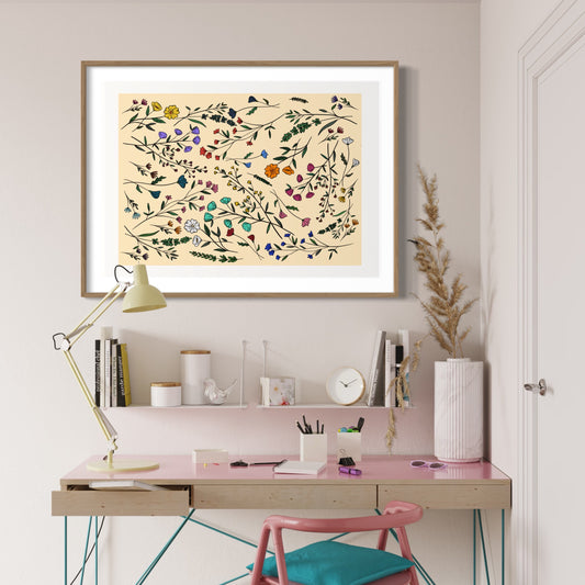 Flower Art | Pretty Little Flowers | Art Print